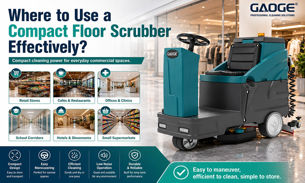 Where to Use a Compact Floor Scrubber Effectively?