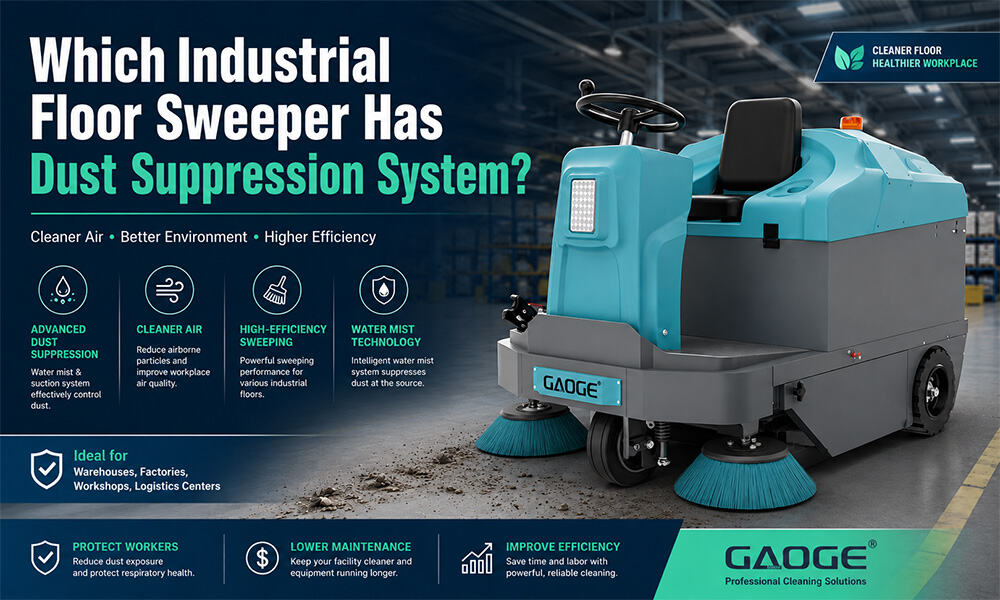 Which Industrial Floor Sweeper Has Dust Suppression System?