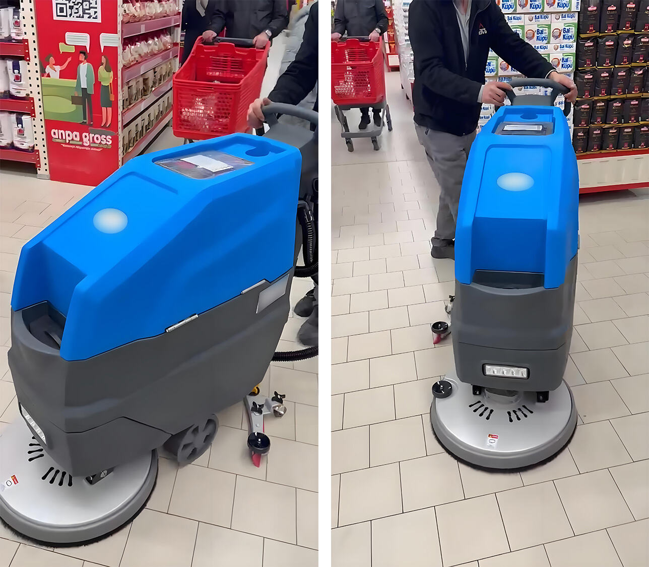 Περίπτωση Καθαρισμού Υπεραγοράς στην Τουρκία | F530 Μηχάνημα Καθαρισμού Δαπέδων με Περπάτημα και OEM Λογότυπο