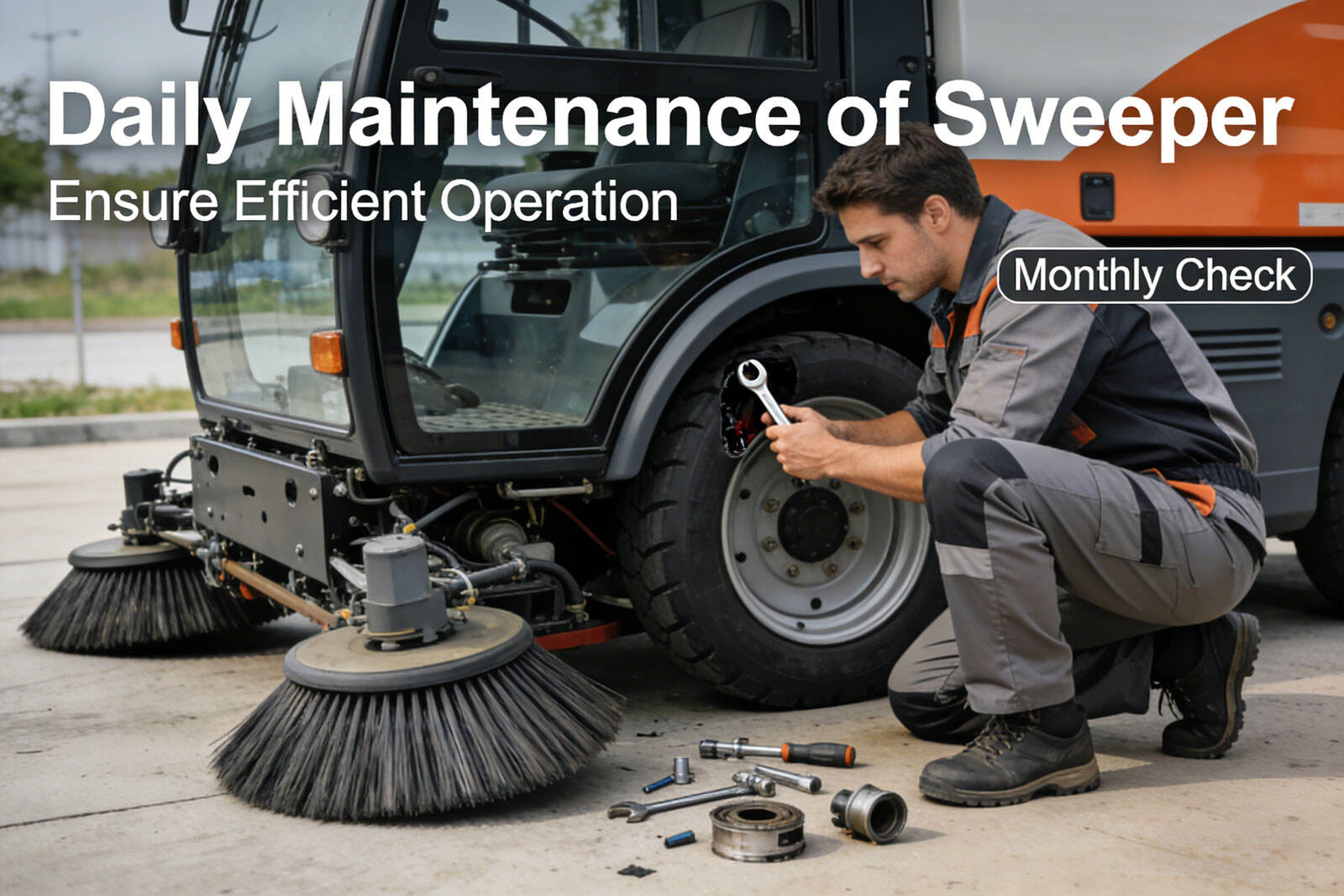 Varredora de piso simplifica a manutenção diária de áreas públicas