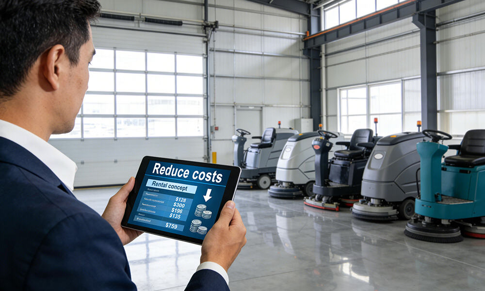 When is renting a floor scrubber a smart choice?