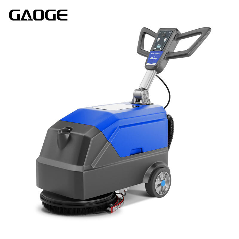 GAOGE M1 Mini Walk-Behind Floor Scrubber | Compact Single Brush Floor Cleaning Machine