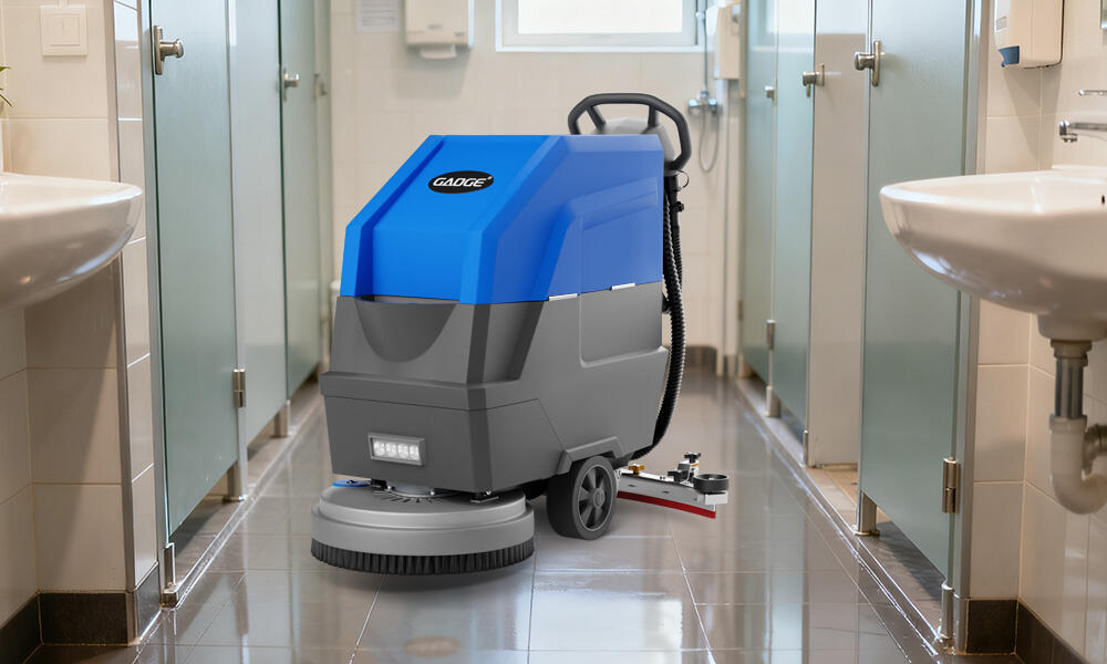 Is dit maklik om 'n loop-agter-vloerskrobbertjie in nou ruimtes te hanteer?