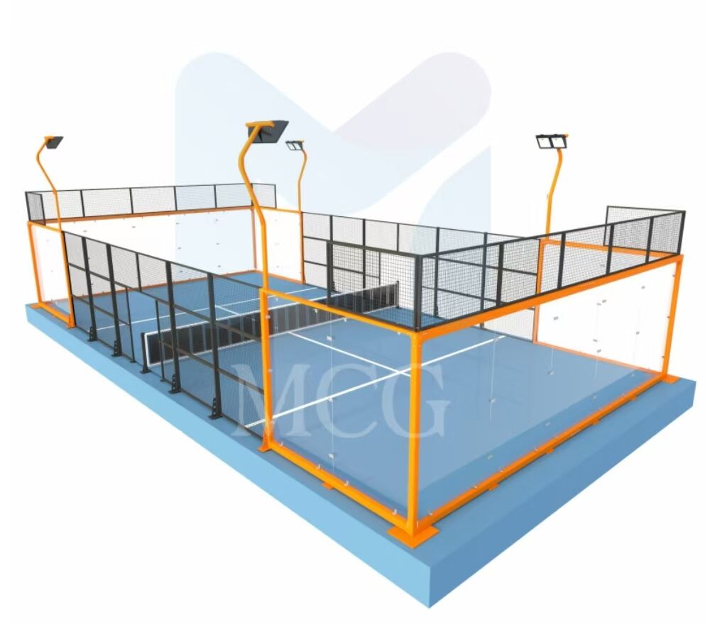 Indoor and Outdoor Padel Tennis Court Padel Court With Removable Roof Super Panoramic Padel Court