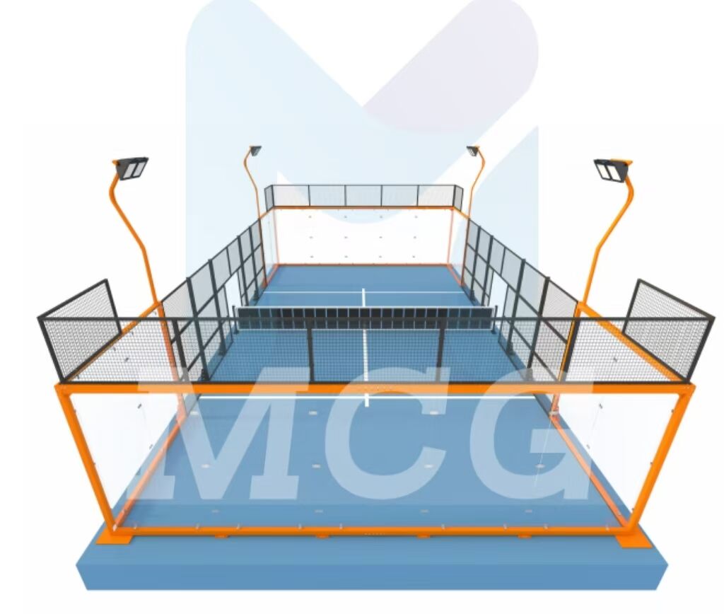 2025 New Super Panoramic Padel Courts Paddle Court Supplier Latest Design Padel Tennis Court
