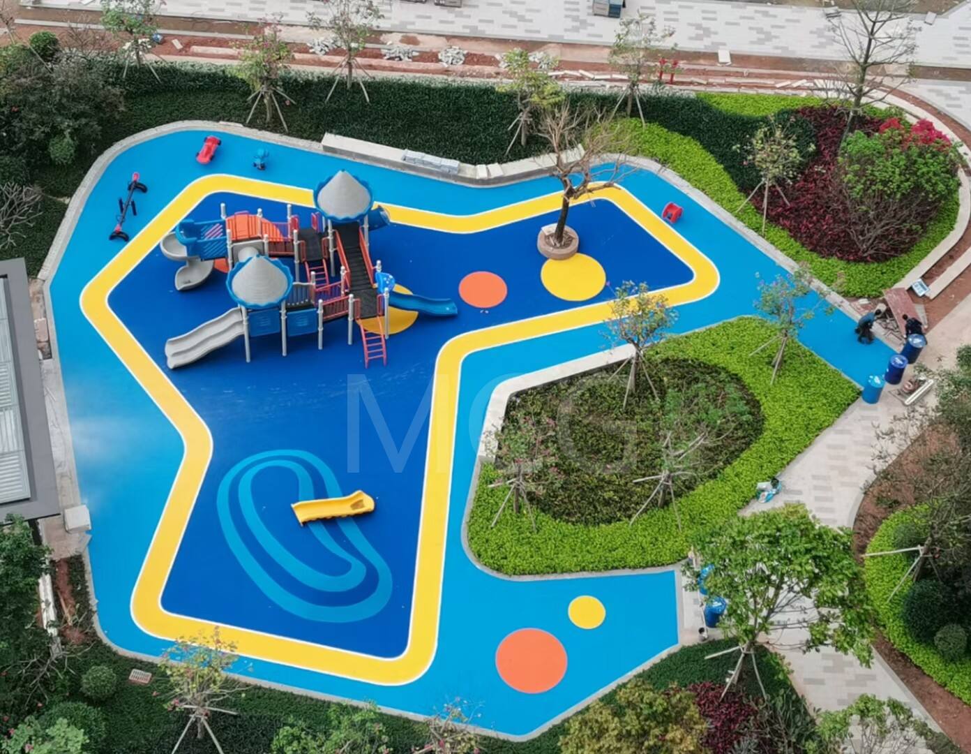 Red EPDM Rubber Granules Crumbs for Jogging Track Surface Rubber Granules