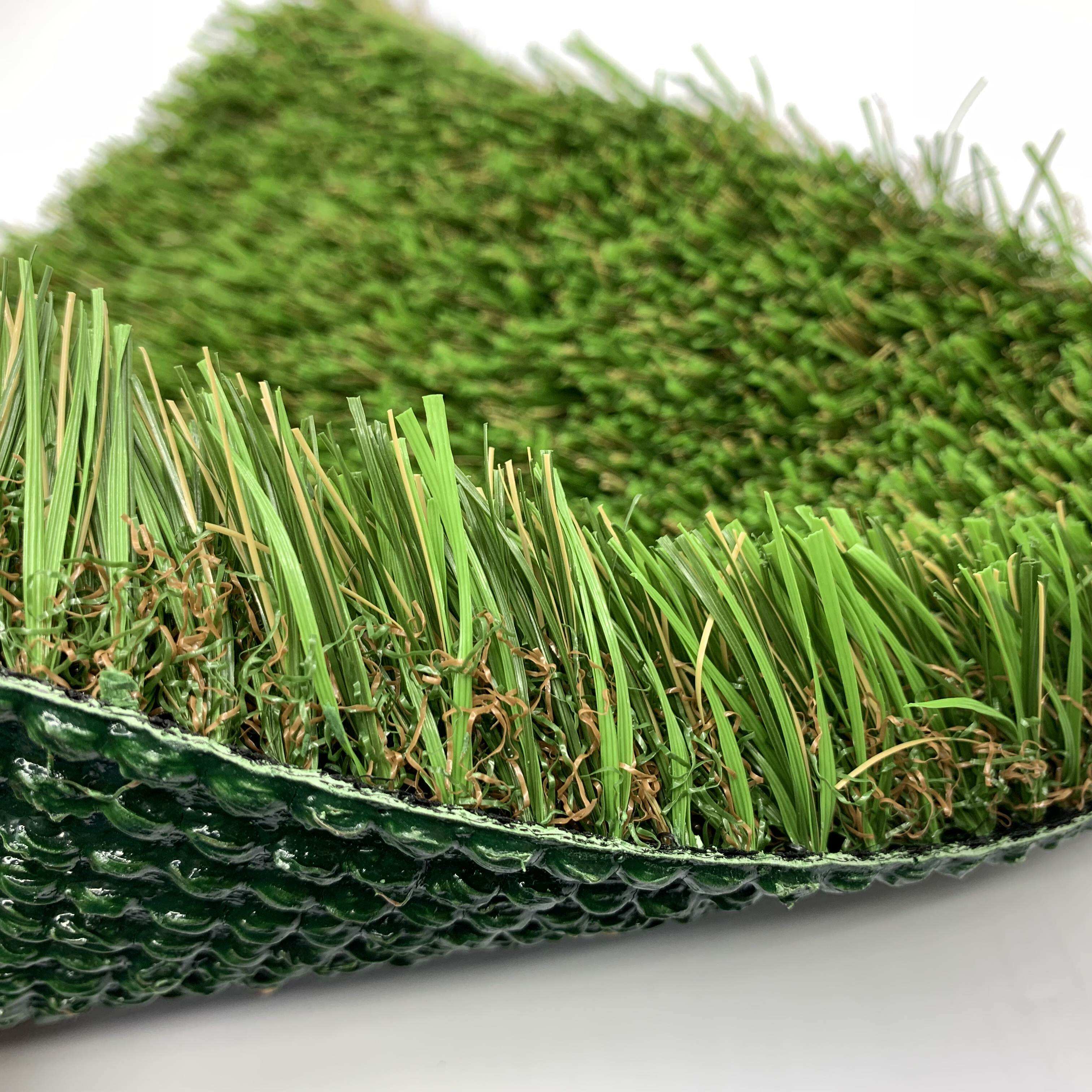 130-Stitch Landscape Artificial Grass – U-Shaped 5-Colored UV-Resistant ...