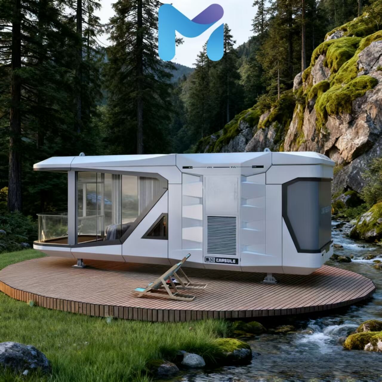 The Nomad 40: Redefining Luxury with a Detachable, Relocatable Container Home.