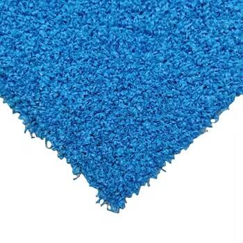 MCG Padel Grass Blue Curly Artificial Turf 12mm Synthetic Grass Mat with UV Resistance for Padel Court