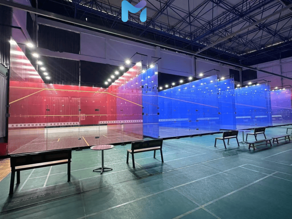 High Quality Cheap Price Prefabricated Squash Court for Sale | Portable Steel Structure with Wood Floor