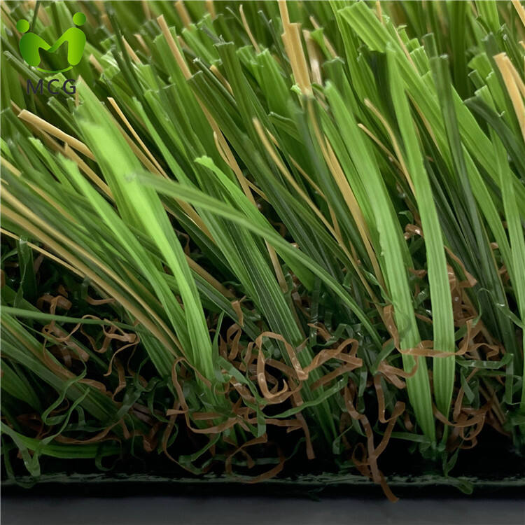 130-Stitch Landscape Artificial Grass – U-Shaped 5-Colored UV-Resistant ...