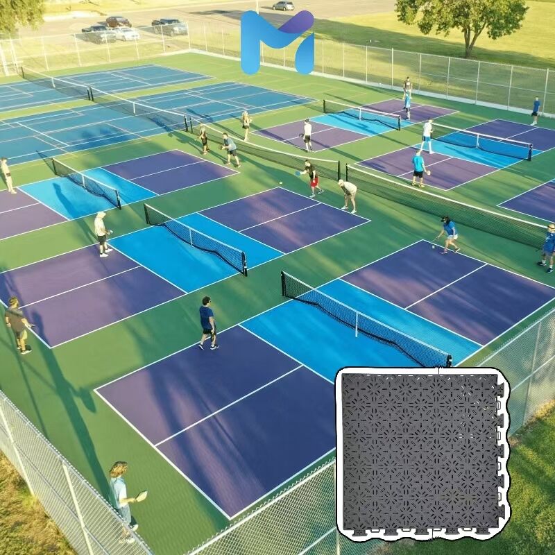  Your Turnkey Pickleball Court System - Flooring and Net Posts Included