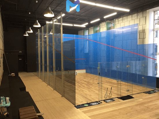 Steel Frame Structure Portable Squash Court | Foldable Prefabricated Design with Professional Wood Floor