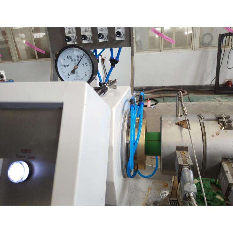 PPR three layers pipe fiber making machine / PPR fiber pipe co-extrusion plastic machine