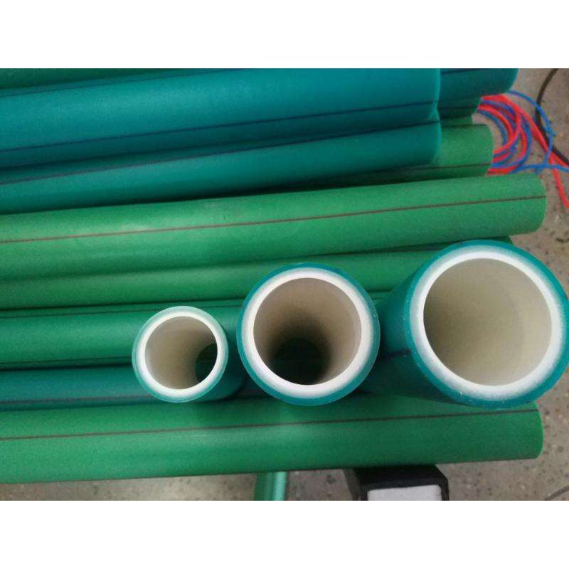 PPR three layers pipe fiber making machine / PPR fiber pipe co-extrusion plastic machine