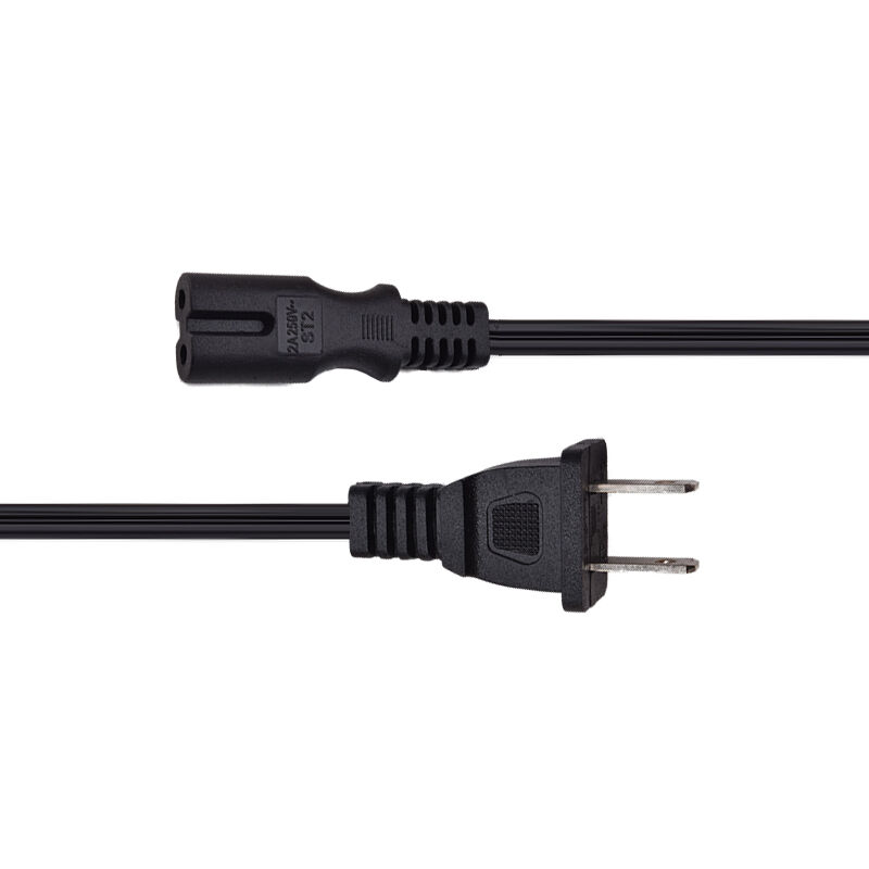 UL America 10A 250v Usa 2 Pin Plug With Iec C7 Power Cord For PS4 TV