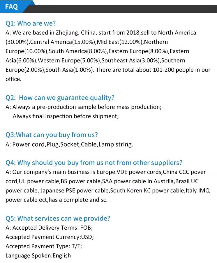 UL Approved Power Cable 3 Pin USA 3Pin 10A/13A/15AAC Power Cables Plugs IEC C13 US Power Cord supplier