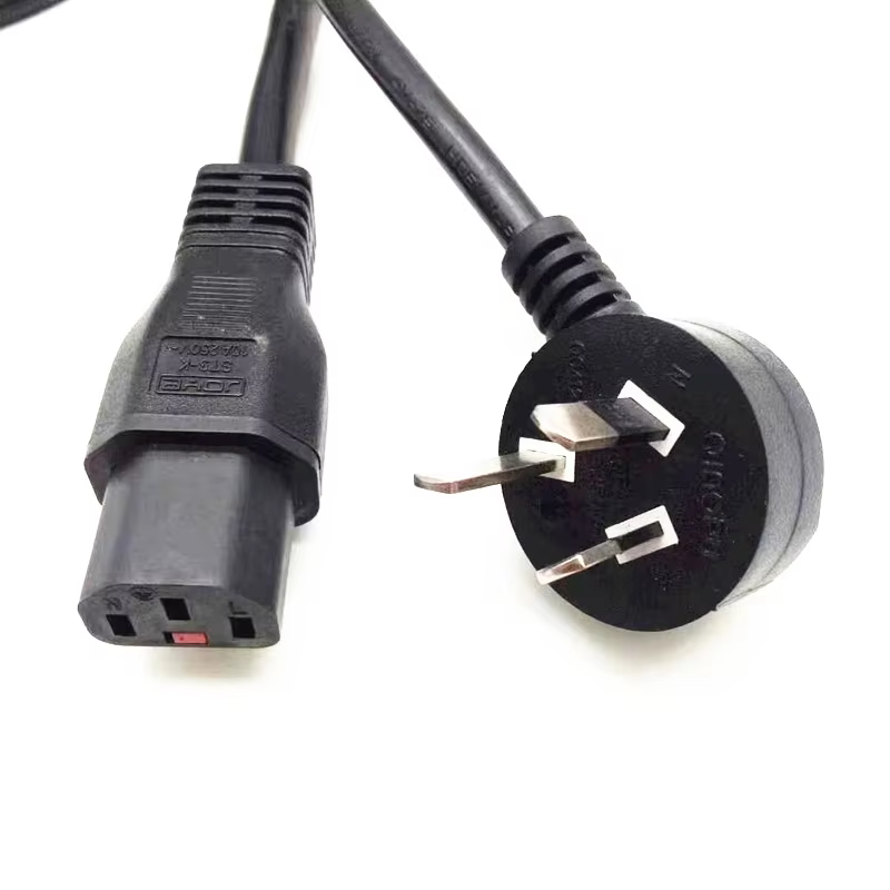 Hot Selling  1m 1.5m 1.8m 2m AU Standard 3 Pin Prong Plug IEC320 C13 Connector Cable Australian AC Power Cord