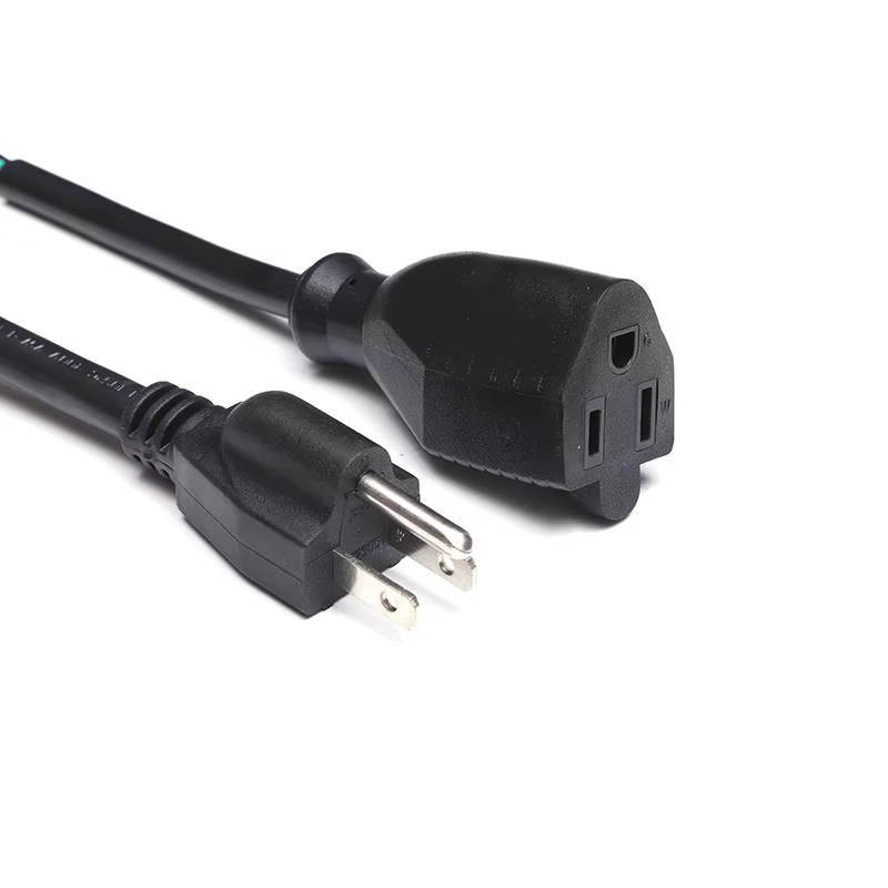 UL Approved Power Cable 3 Pin USA 3Pin 10A/13A/15AAC Power Cables Plugs IEC C13 US Power Cord