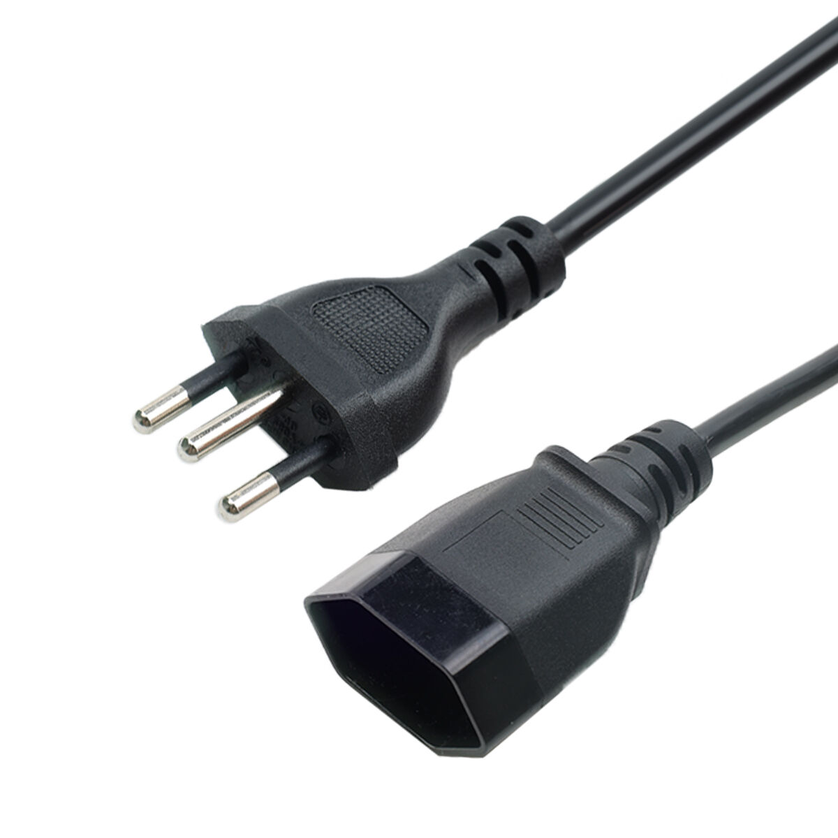 IMMERTO Certificate 10A 16A Brazil 3 Pin Prong Plug Socket Waterproof Outdoor Extension Cord