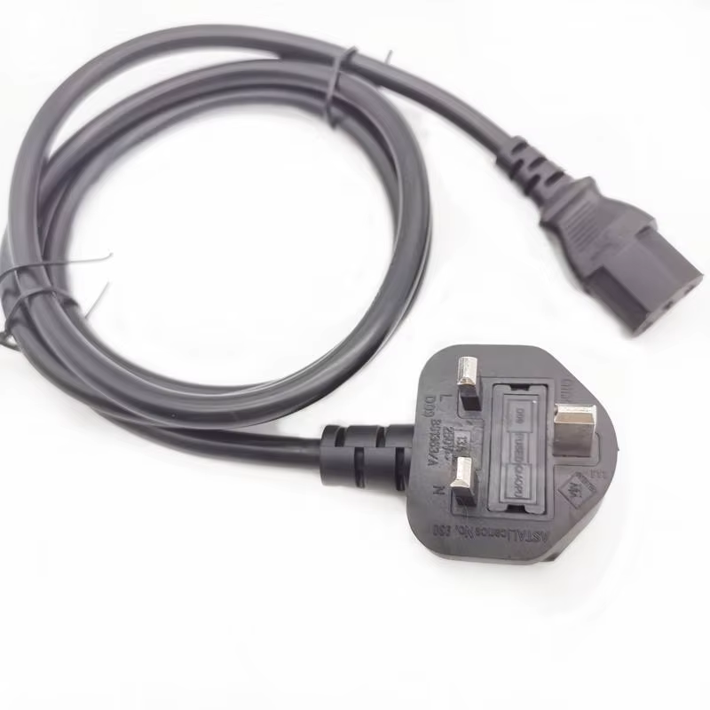 Uk Power Cord Uk Ac Power CABLE Electric Extension Power Cords 240v 3 Plug in 13amp Extension Cord