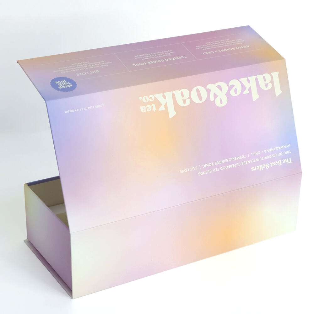 Custom Hard Magnetic Lid Box Paper Cardboard Packaging Rigid Magnet Flip Gift Box