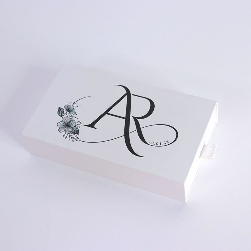 Custom Logo Rigid Cardboard Packaging Drawer Sliding Paper Gift Boxes 
