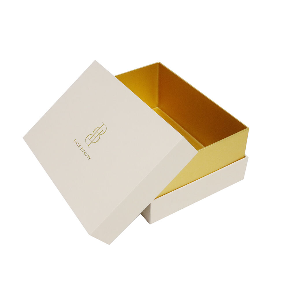 Wholesale Luxury Box Printed Logo Gift Keepsake Premium Rigid Hard Cardboard Lid and Base Box with neck
