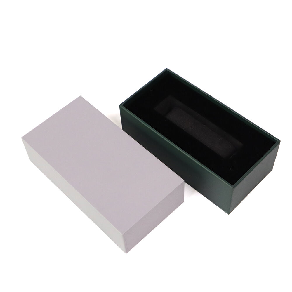 Custom Logo Rigid Hard Case Cardboard Packaging Lid and Base Rigid Paper Gift Box