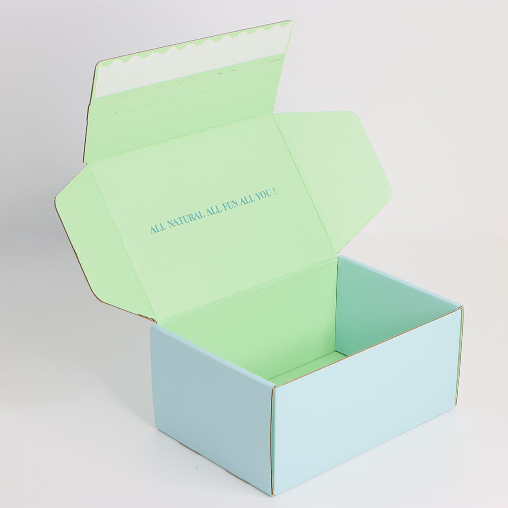 Customized Postal Packaging Box for Skin Care Logo Printing and Matt Lamination with Pull Strip Sealing Tape