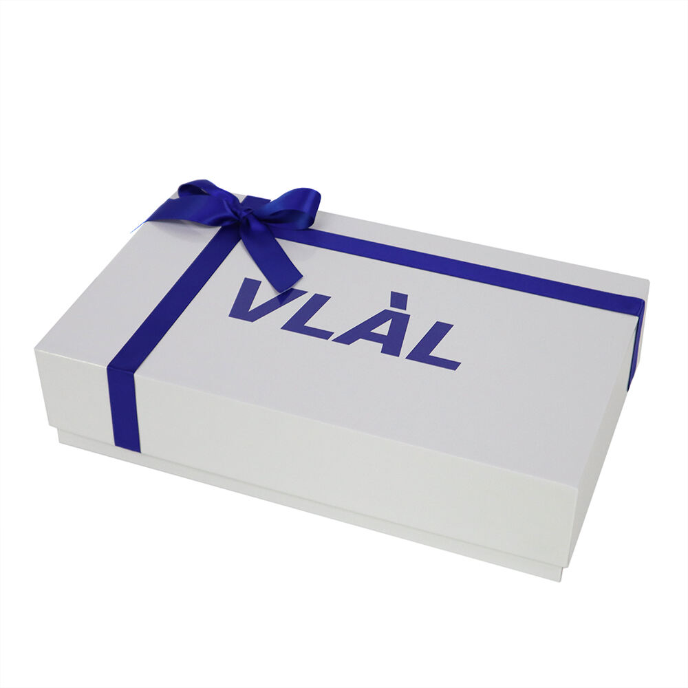 Custom Logo Rigid Hard Case Cardboard Packaging Lid and Base Rigid Paper Gift Box