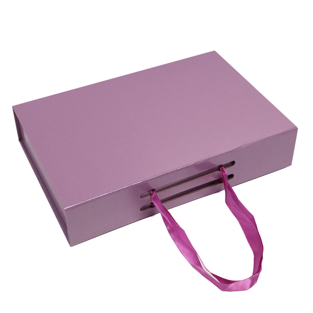 Custom Logo Luxury Pink Rigid Cardboard Packaging Magnetic Folding Gift Box