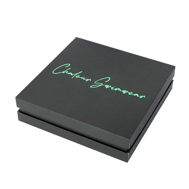 Custom Logo Luxury Rigid Cardboard Packaging Lid and Base Rigid Paper Gift Box with neck
