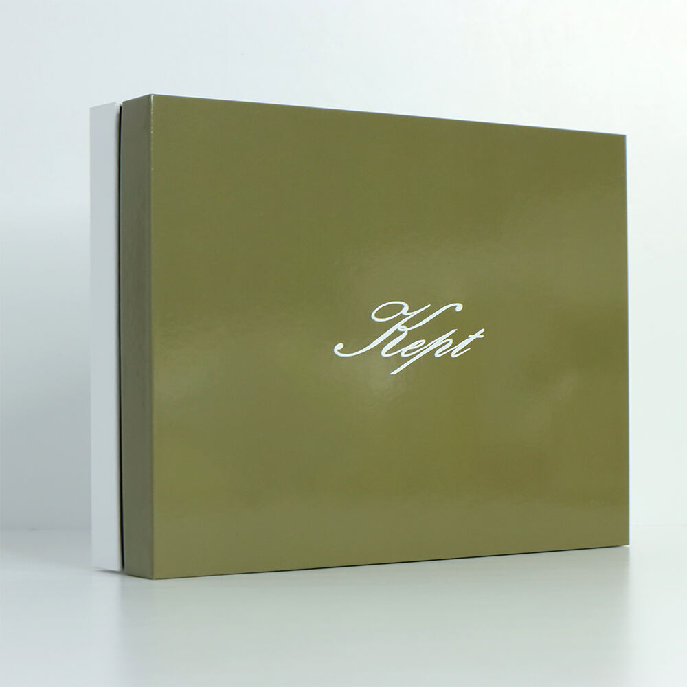 Custom Logo Luxury Rigid Cardboard Packaging Lid and Base Rigid Paper Gift Box with neck