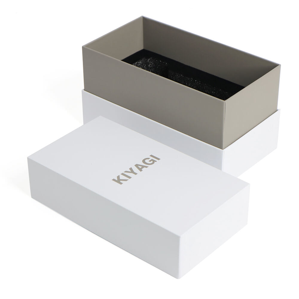 Custom Logo Luxury High Quality Rigid Cardboard Packaging White Removable Lid Paper Gift Boxes With Neck