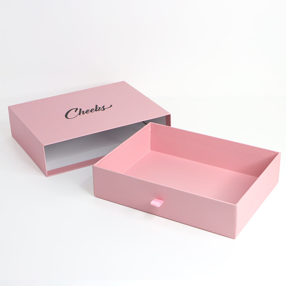 Custom Rigid Paper Cardboard Jewelry Watch Packaging Drawer Sliding Gift Box