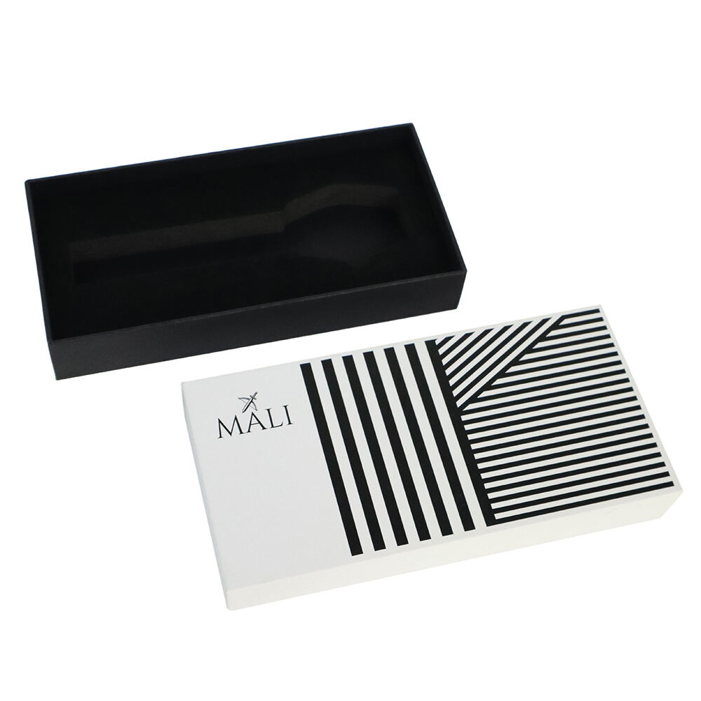 Custom Logo Rigid Hard Case Cardboard Packaging Lid and Base Rigid Paper Gift Box