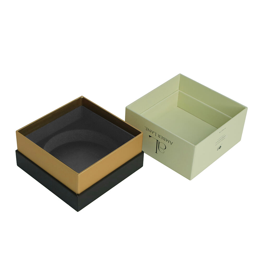 Custom Hard Cardboard Luxury Removable Lid and Base Packaging Gift Box with neck