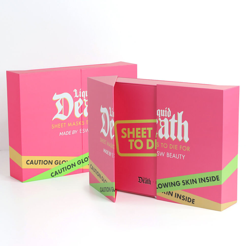 Custom Logo Luxury Gate Fold Rigid Cardboard Perfume Packaging Magnetic Gift Box