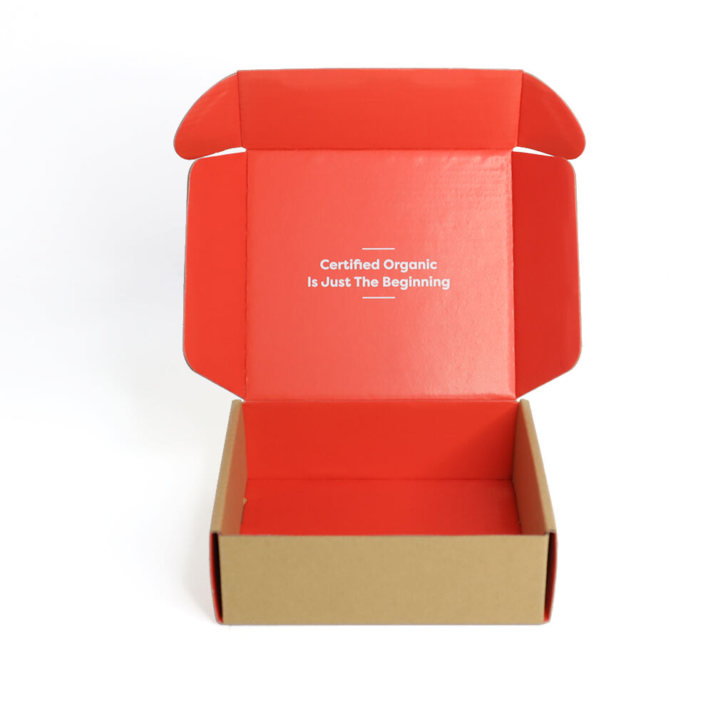 Customized Brown Kraft Box with Logo for Postal Packaging Matt Lamination Excellent for Product Display