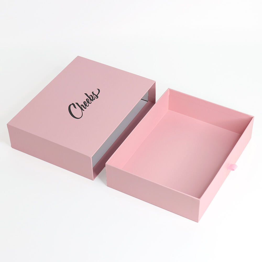 Custom Recycled Paper Cardboard Drawer Box Fashion Printed Logo for Gift Packaging