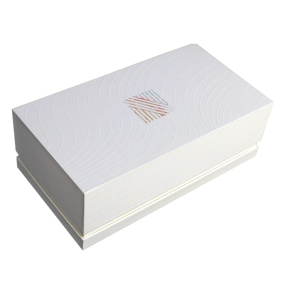 Custom Logo Luxury High Quality Rigid Cardboard Packaging White Removable Lid Paper Gift Boxes With Neck