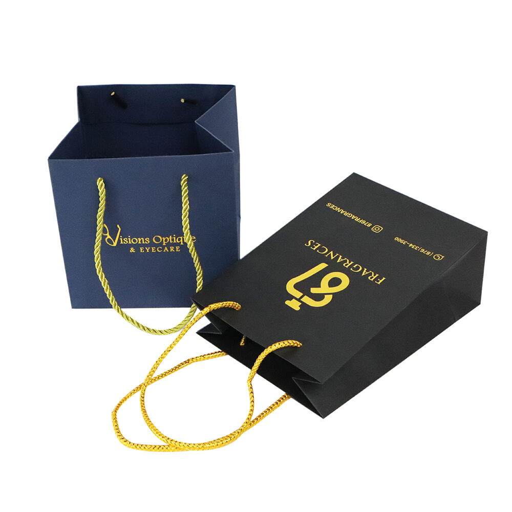 Custom Branded Logo Luxury Coated Paper Clothing Packaging Gift Shopping Bag Paper Bag With Hot Stamping Logo