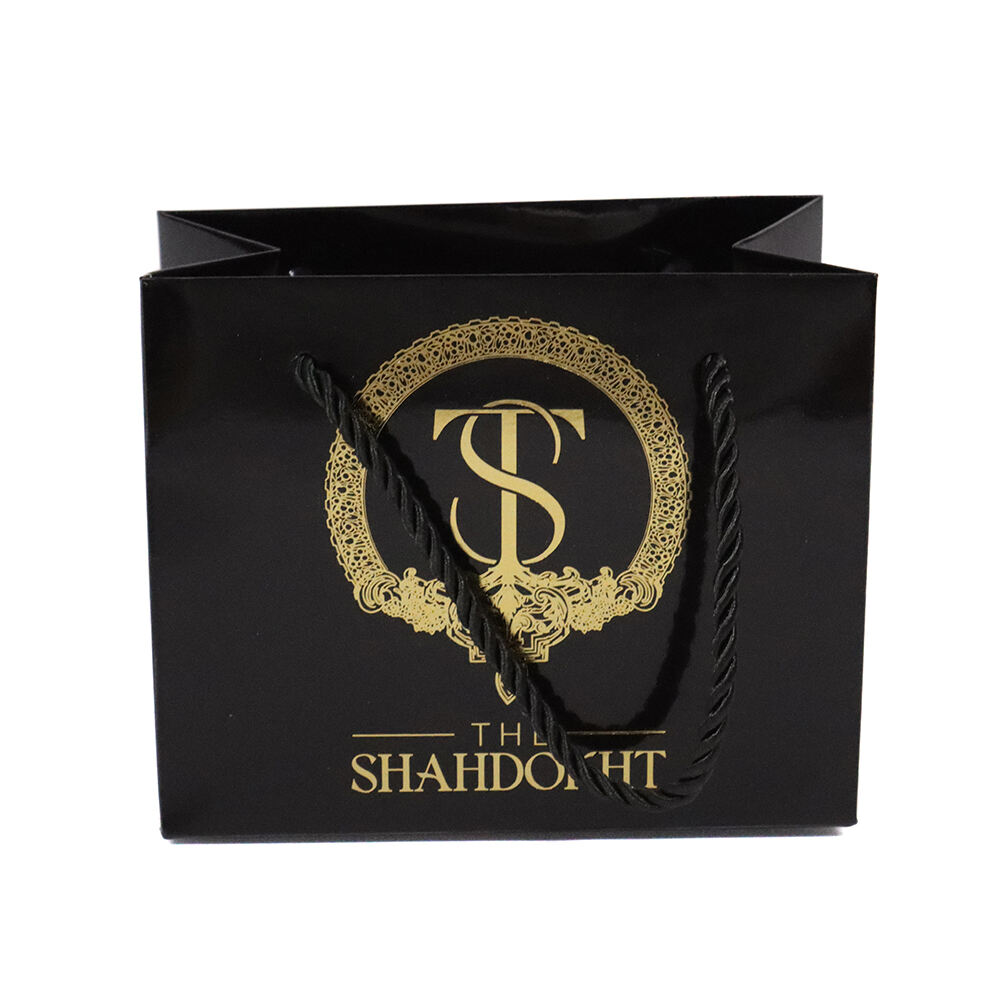 Custom Branded Logo Luxury Paper Packaging Gift Shopping Bag Paper Bag With Hot Stamping Logo for Clothing