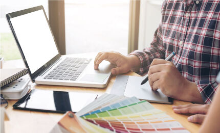 Sales team communicate and answer