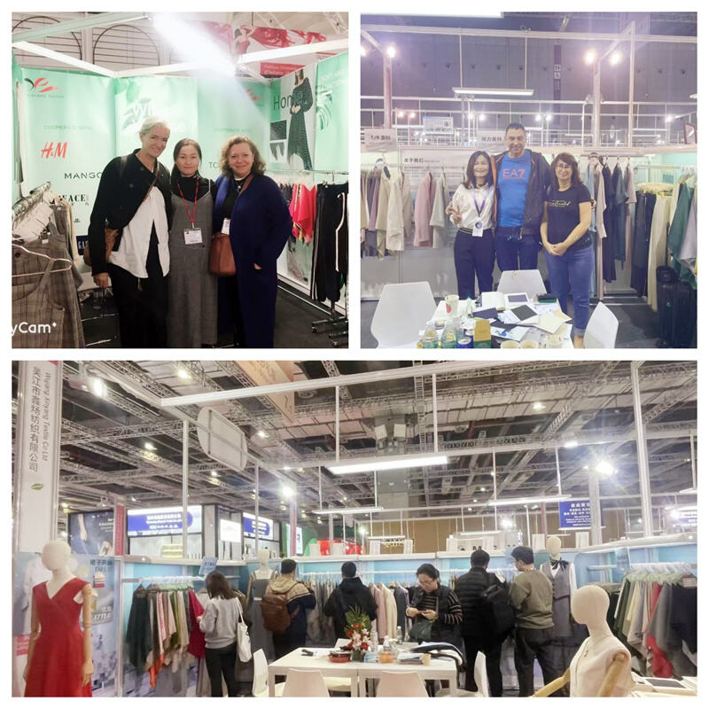 Wujiang Xinyang Textile Shines at Global Textile Fairs (2018-2025) – Showcasing Versatile T/R Spandex Fabrics
