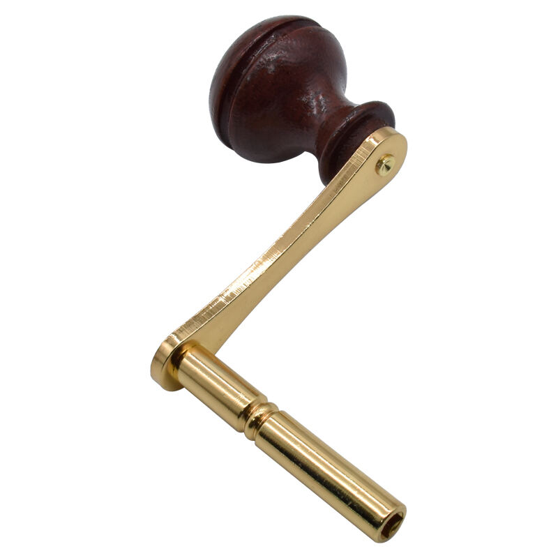 Premium Brass Winding Crank Durable Hand Crank for Mechanical and Industrial Use