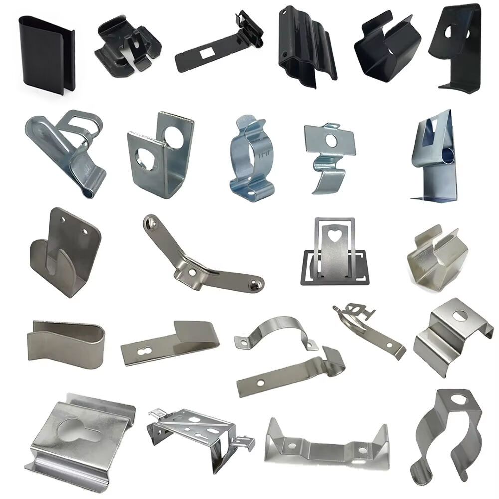 Custom Metal Clips Stamping part Stainless Steel Aluminum Spring Steel Multiple Surface Treatments