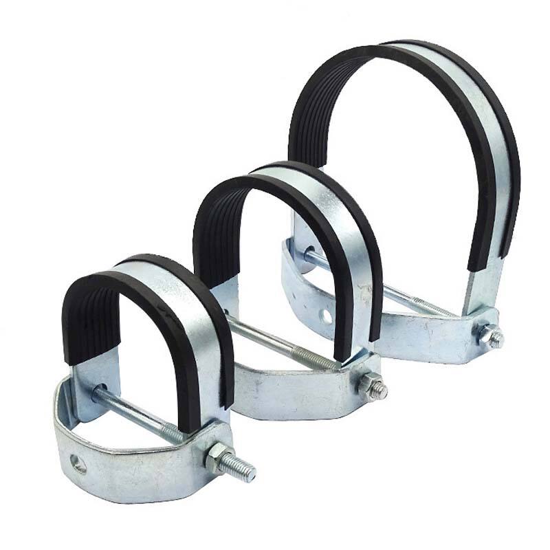 Sheet Metal Cutting Bending Forming U Shape Carbon Steel Hanging Pipe Clamp 