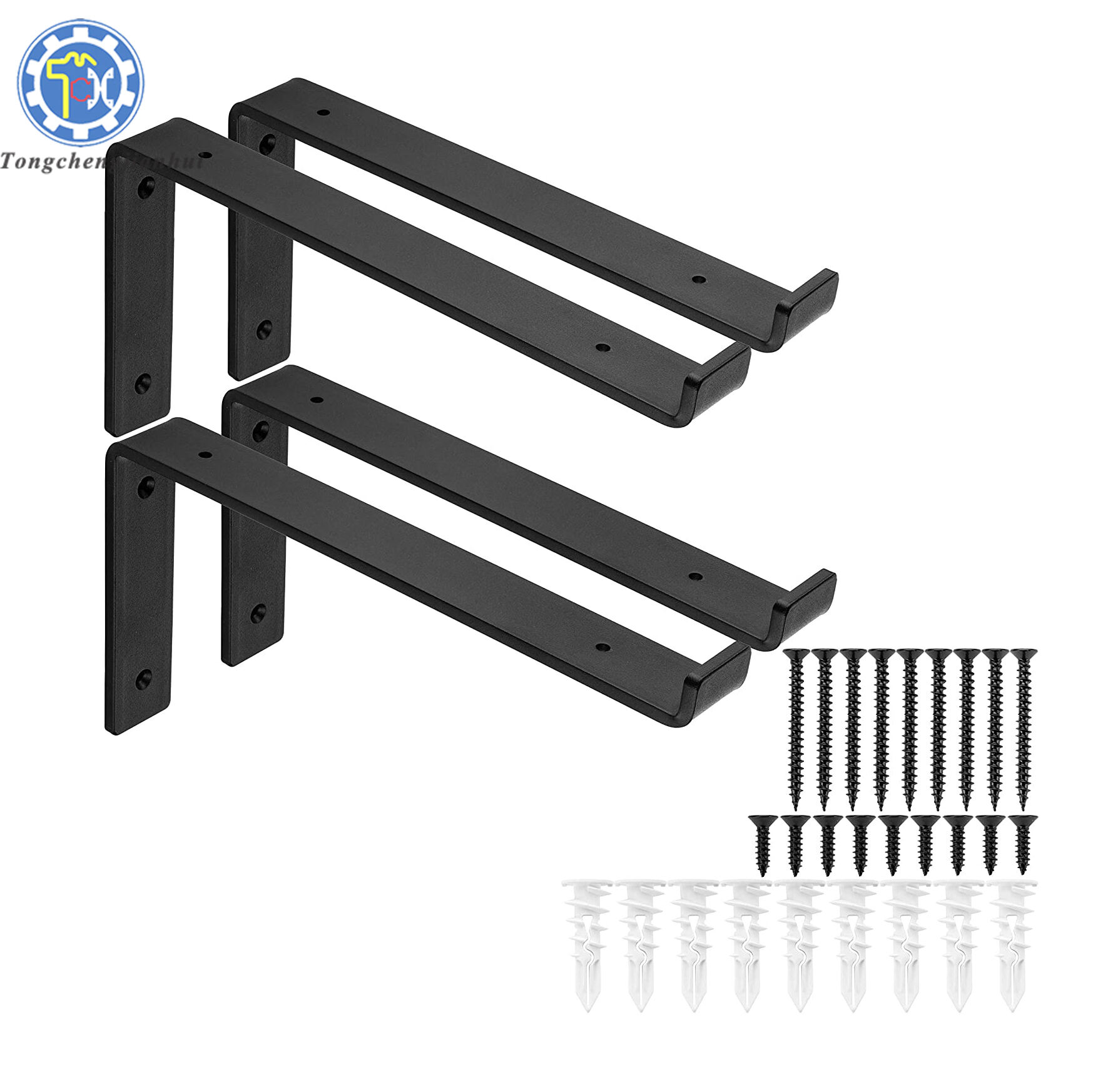 Precision Stamping Manufacturer Custom Wall Mount Floating Shelf Support Bracket